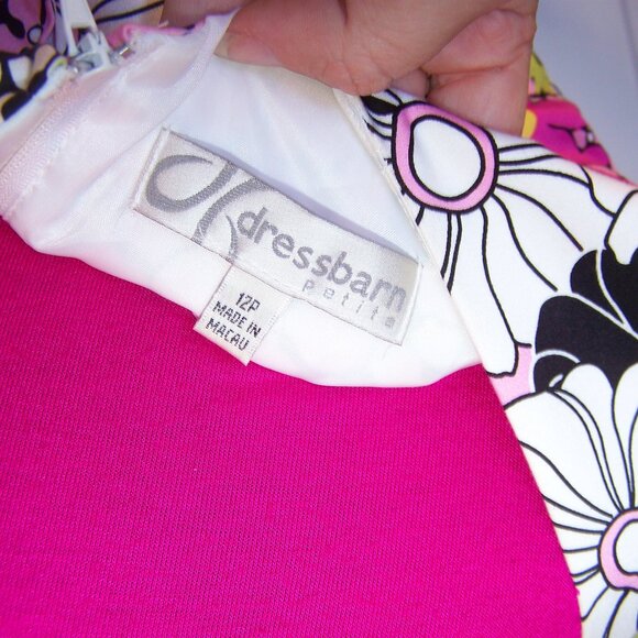 Dress Barn Petite Floral Fit and Flare Dress Sz 12P - Picture 9 of 10